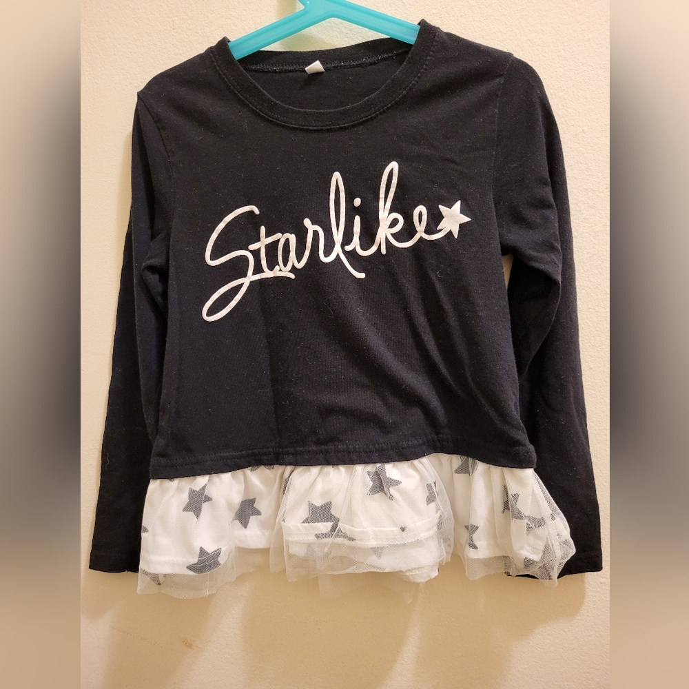 Nishi matsu ya 西松屋チェーン (Japanese brand)  Girl black long sleeve shirts